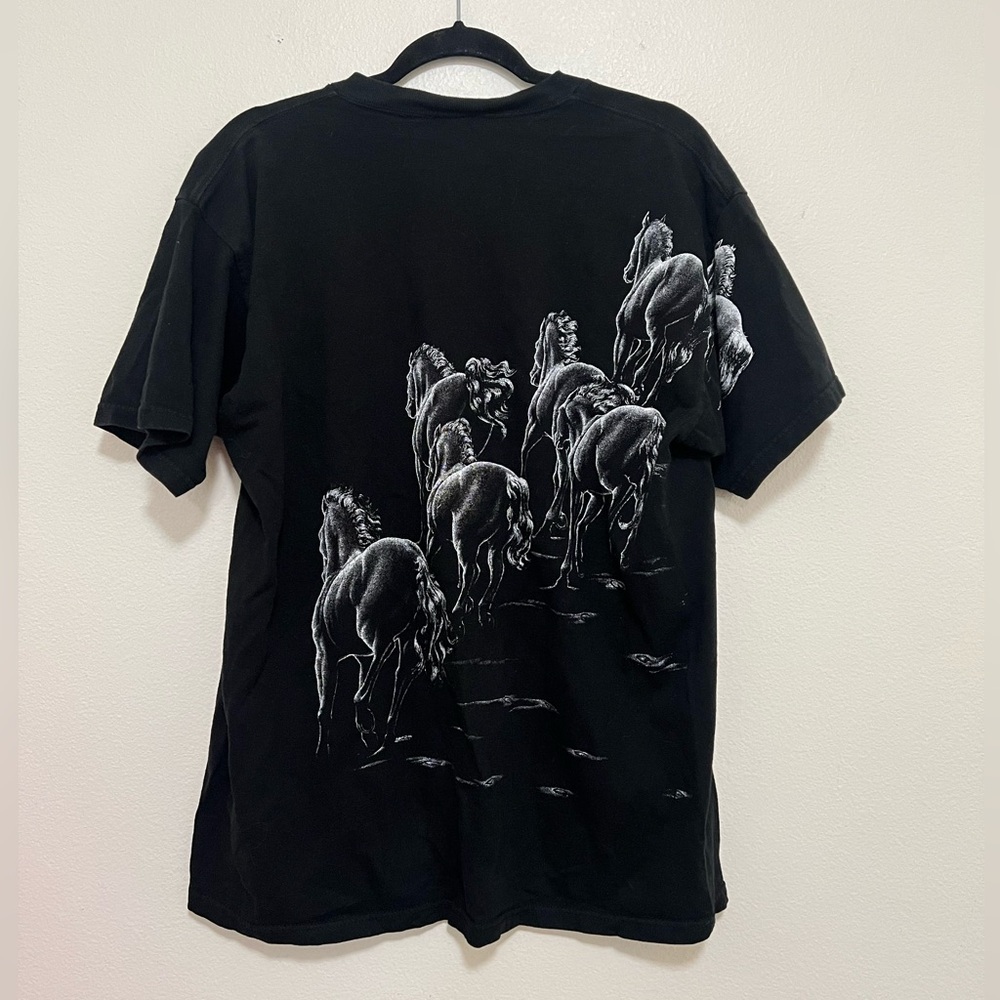 Vintage Buffalo Wild Horses Saloon all over print tshirt - Picture 3 of 3